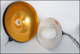 Large retro Danish design vintage copper lined ebo