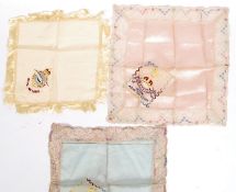 WWII SWEETHEART HANDKERCHIEFS