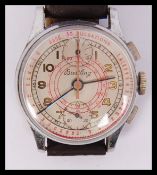 An original early 20th century Breitling gents - doctors wristwatch having stunning dial with base