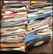 A large collection of vinyl 7