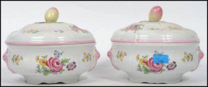 A pair of contemporary Spode ceramic large tureens ( with lids ) being stamped to the base in the