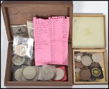 A collection of coins and collectable coins to include coins dating from George III, £5 coins etc