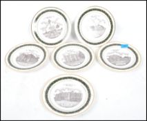 A collection of six souvenir plates for Hambrook Bristol, each a different design of a local