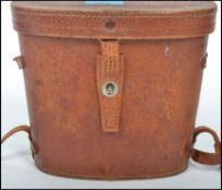 A pair of 20th century Carl Zeiss Wetzler binoculars in the case being marked 12 x 50 Field No 5