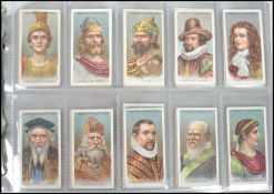 Cigarette Cards; An album of complete sets of vintage cigarette cards. To include Ogdens,