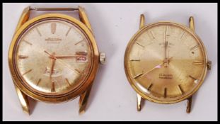 A vintage gentlemans wristwatch by Rotary 17 Jewels Incabloc having baton numerals and swiss
