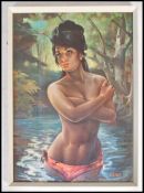 A vintage 20th century retro framed J.H Lynch print entitled 