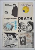 Punk - A collection of six 45rpm vinyl single records to include Ramones ' Don't Come Close' ,