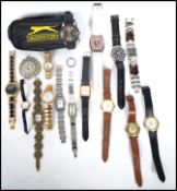 A collection of vintage and retro watches from the 20th century to include both gents and ladies,