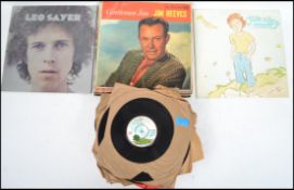 A collection of assorted vinyl records to include Lps 45rpm singles and 78rpm records, to include