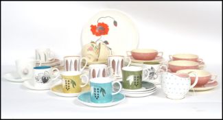 A large collection of Susie Cooper vintage ceramics to include Wedgwood and Crown Works examples