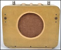 A vintage 'Ever Ready' Sky Queen 1950's portable battery operated radio with clear perspex carry