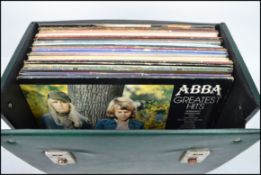 A collection of vinyl long play LP record albums by various artists to include Supertramp, Bryan