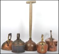 A group of early 20th century copper kettles to include a William Soutter & Sons example along