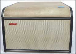 A 1960's grey open top hacker cavalier record play