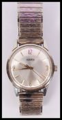 A good Roamer mid century circa 1960's gents wristwatch with silvered dial and baton numerals having