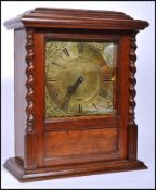Early 20th century oak cased Bulle B electric clock having a later quartz movement but retaining the