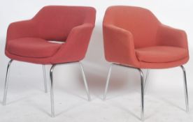 A pair of 1970's armchairs in the manner of Eero S