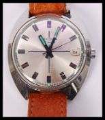 A vintage gents Sekonda 17 jewel wristwatch having baton numerals with luminous hands and date