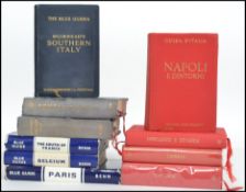 A collection of early 20th century and other map guide books to include Blue guides, Guida D'