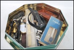 A collection of vintage wrist watches to include Timex, Swatch, Pulsar, pocket watch, etc. Please