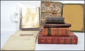 A collection of vintage Erotic Thomas Rowlendson prints together with a group of antique books,