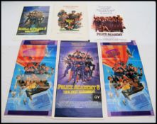Police Academy; A collection of 6x assorted vintage Police Academy cinema / movie posters. Three