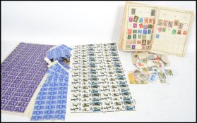 A collection of stamps to include loose, albums, sheets. To include Battle of Britain anniversary