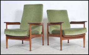A good pair of mid century armchairs by Eric Pamphilon and George Fejer for Guy Rogers in the