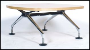 A 20th century occasional centre coffee table of unusual form by Antonio Citterio. Measures: 36cm