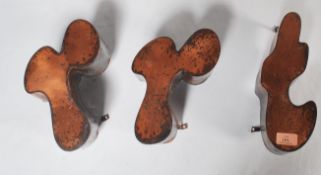 An incredible set of mid century rare French shop advertising wall letters in unusual 1950's