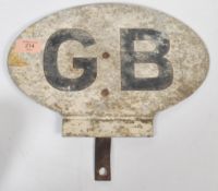 A good, rare early 20th century large GB motoring plaque badge of oversized form, believed to be