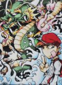 A graffiti urban art print after Bristol Street artist Cheo entitled Dragon Balls 2011 number 16/25