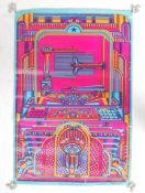 A 1970's original retro psychedelic poster designed by Dave Roe for PolyPops in a multi vibvrat