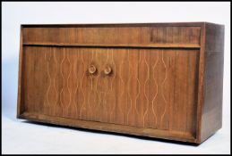 A mid century  helix pattern sideboard possible by David Booth and Judith Ledeboer for Gordon