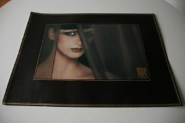 A set of 3 original Biba 1970's 20th century advertising posters / poster with moody evocative