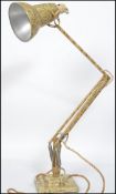 A vintage pre war Herbert Terry 1227 Anglepoise table / desk lamp in original gilt scrumble