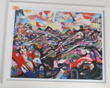 A graffiti urban art print after Bristol Street artist Minto entitled Back by Pope Demand 2014 9/10.