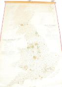 A vintage mid 20th century Great Britain canvas backed Local Accessibility The Hinterlands Of