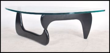 After Isamu Noguchi for Heal's furniture, Isamu Noguchi coffee table comprising of two shaped