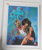 A graffiti urban art print after Bristol Street artist SPZero76 entitled Oni Love 2012 18/20