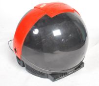 A retro 20th century Phillips ' Discovery ' colour television / tv set in the orange / red colourway