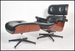 After Charles and Ray Eames for Herman Miller Lounge chair. Originally manufactured for Herman