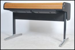 A George Nelson or Herman Miller roll / tamobour ' action office desk being designed in 1964 and