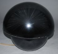 A Crestworth Limited 'Galaxy' fibre optic lamp, circa 1970, moulded translucent black plastic