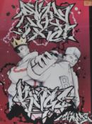 A graffiti urban art print after Bristol Street artist Shade entitled Down With The Kings 2013 5/5