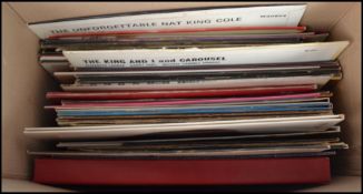 A collection of 1960s 70s and 80s vinyl long play