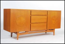 A 1950's Post Modernist teak wood sideboard having