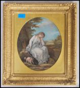 A 19th century framed and glazed Gouache painting