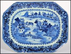An early 19th century Chinese blue and white charg
